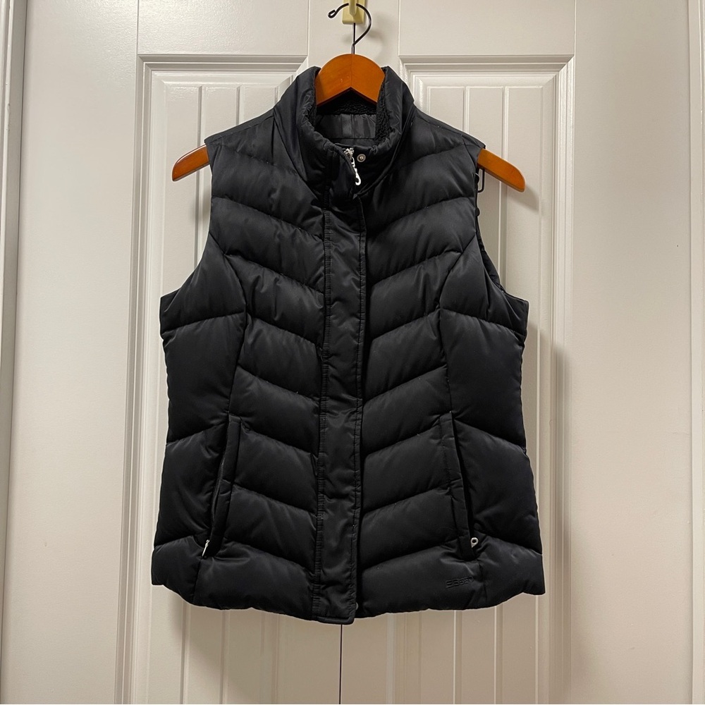 Eddie Bauer EB550 Goose Down Zip Vest Black – M
